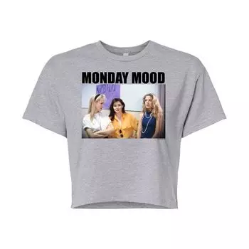 Укороченная футболка Beverly Hills 90210 для юниоров "Monday Mood" Licensed Character, серый