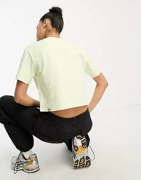 Укороченная футболка бледно-салатового цвета The North Face Simple Dome