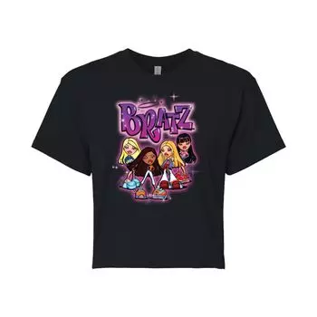 Укороченная футболка Bratz Doll Group для юниоров Licensed Character, черный