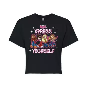Укороченная футболка Bratz Xpress Yourself для юниоров Licensed Character, черный