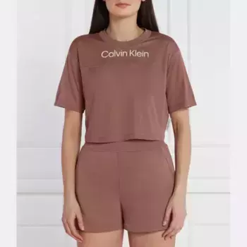 Укороченная футболка Calvin Klein, розовый
