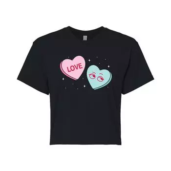 Укороченная футболка Candy Hearts для юниоров ко Дню святого Валентина Licensed Character