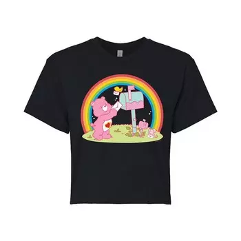 Укороченная футболка Care Bears Love A Lot для юниоров Bear Licensed Character, черный