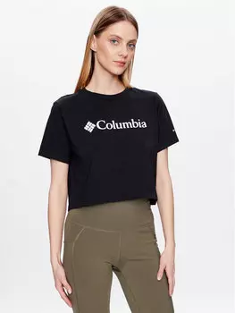Укороченная футболка Columbia, черный