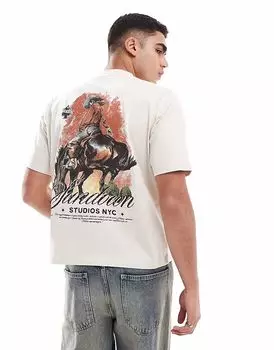 Укороченная футболка Cotton On с надписью Sundown Studios