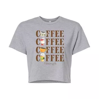 Укороченная футболка цвета кофе Gilmore Girls для юниоров Disney, цвет Heather Gray