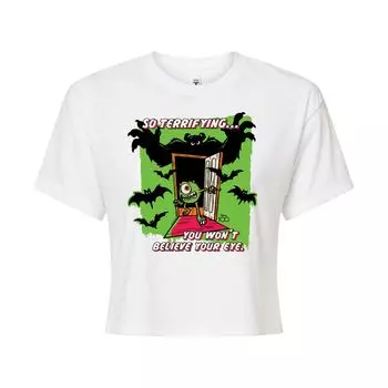 Укороченная футболка Disney 100 Juniors с таким ужасающим рисунком Licensed Character