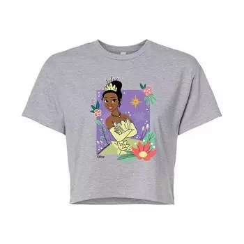 Укороченная футболка Disney Princess Tiana, цвет Heather Gray