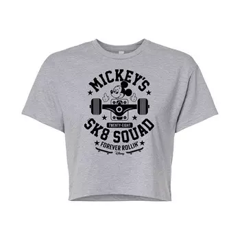 Укороченная футболка Disney's Mickey Mouse Sk8 Squad для детей Licensed Character, серый