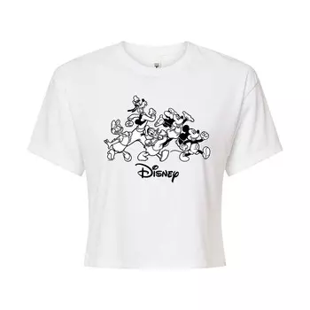 Укороченная футболка Disney's «Микки Маус и друзья» для юниоров, белый