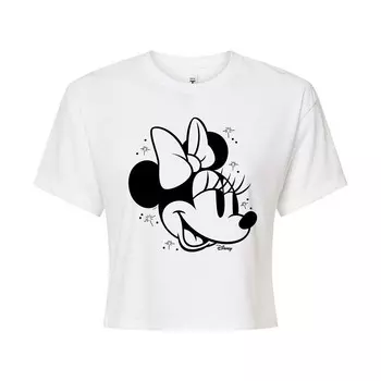 Укороченная футболка Disney's Minnie Mouse Junior Stars, белый