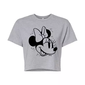 Укороченная футболка Disney's Minnie Mouse Junior Stars, цвет Heather Gray