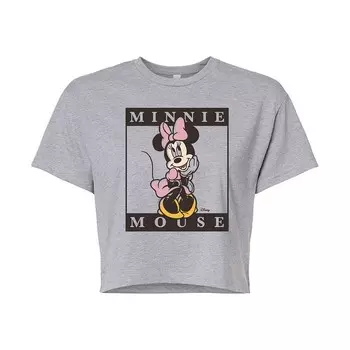 Укороченная футболка Disney's Minnie Mouse Junior для детей, цвет Heather Gray