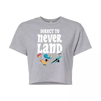 Укороченная футболка Disney's Peter Pan Juniors с графическим рисунком Disney