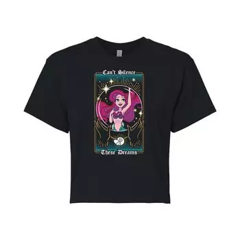 Укороченная футболка Disney's The Little Mermaid Cant Silence для юниоров Licensed Character