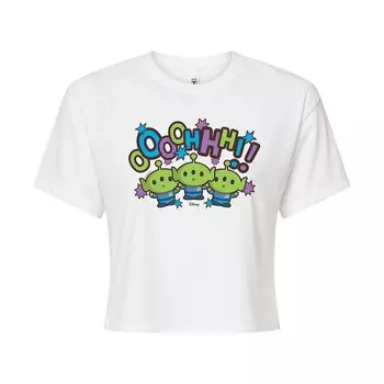 Укороченная футболка Disney's Toy Story Juniors'OOOHHH Aliens, белый