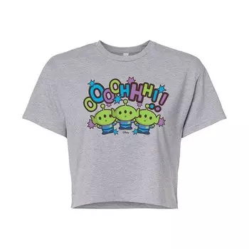Укороченная футболка Disney's Toy Story Juniors'OOOHHH Aliens, цвет Heather Gray