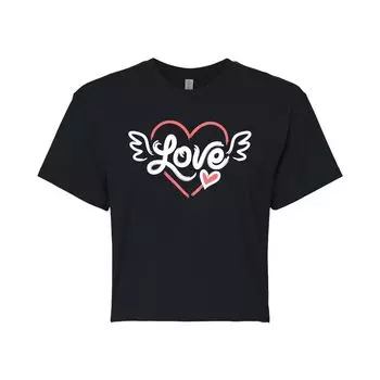 Укороченная футболка для детей "Love" Wings ко Дню святого Валентина Licensed Character