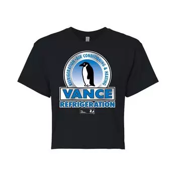 Укороченная футболка для подростков The Office VanceFridge Licensed Character, черный