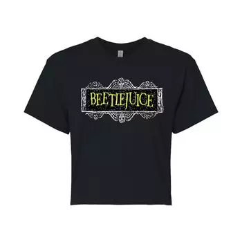 Укороченная футболка для юниоров Beetlejuice Licensed Character, черный