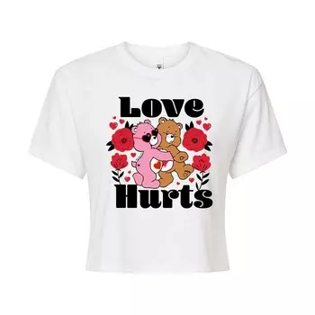 Укороченная футболка для юниоров Care Bears Love Hurts Licensed Character, белый