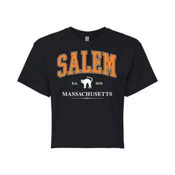 Укороченная футболка для юниоров Collegiate Salem Licensed Character, черный