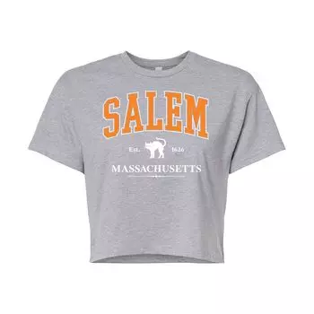 Укороченная футболка для юниоров Collegiate Salem Licensed Character, серый