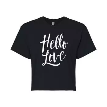 Укороченная футболка для юниоров "Hello Love" Licensed Character