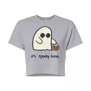 Укороченная футболка для юниоров It Spooky Time Licensed Character, серый