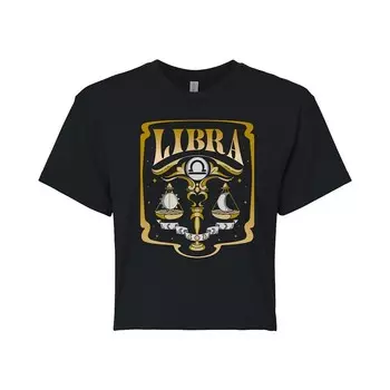 Укороченная футболка для юниоров Libra Zodiac Licensed Character, черный