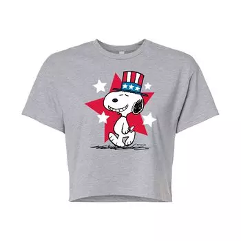 Укороченная футболка для юниоров Peanuts Snoopy USA Licensed Character