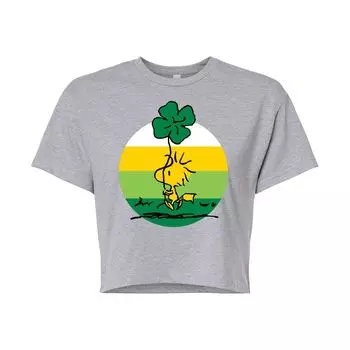 Укороченная футболка для юниоров Peanuts Woodstock Shamrock Licensed Character