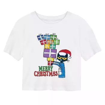 Укороченная футболка для юниоров Pete The Cat Christmas Gifts Licensed Character
