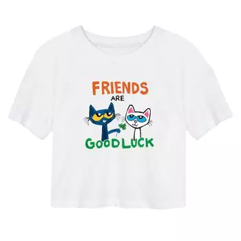 Укороченная футболка для юниоров Pete The Cat Good Luck Licensed Character
