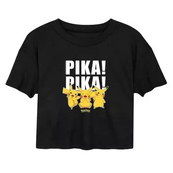 Укороченная футболка для юниоров Pokmon Pika Pika Licensed Character