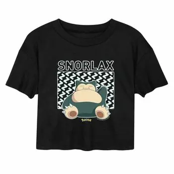Укороченная футболка для юниоров Pokmon Snorlax Licensed Character