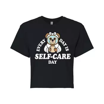 Укороченная футболка для юниоров SelfCare Day Licensed Character, черный