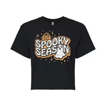 Укороченная футболка для юниоров Spooky Season Licensed Character, черный