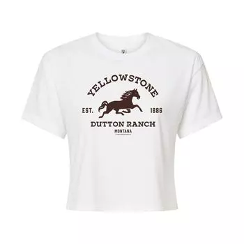 Укороченная футболка для юниоров Yellowstone Dutton Ranch Horse Licensed Character