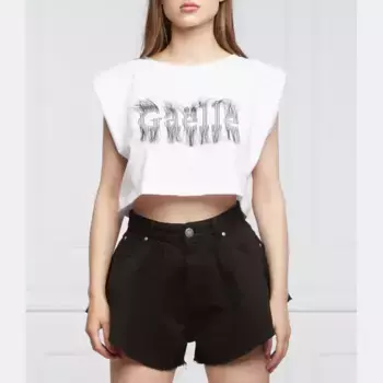 Укороченная футболка Galle Paris, белый