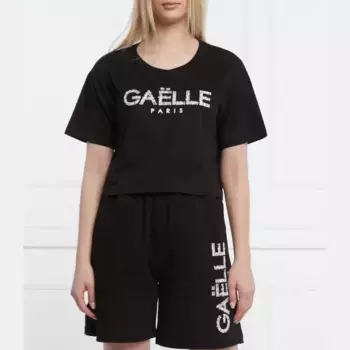 Укороченная футболка Galle Paris, черный