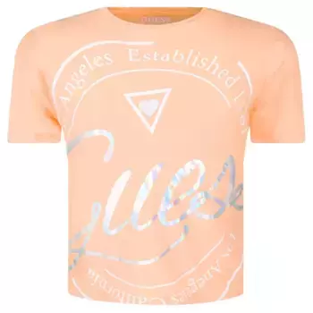 Укороченная футболка Guess, бежевый