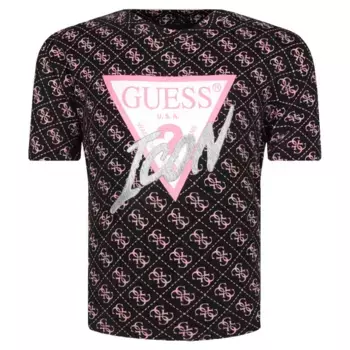 Укороченная футболка Guess, черный