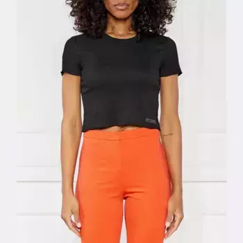 Укороченная футболка Guess, черный