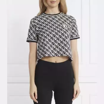 Укороченная футболка Guess, черный