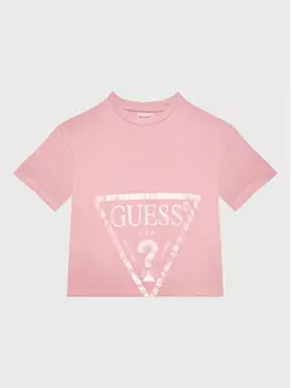 Укороченная футболка Guess, розовый