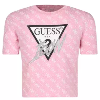Укороченная футболка Guess, розовый