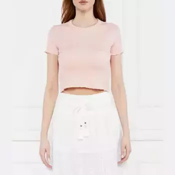 Укороченная футболка Guess, розовый