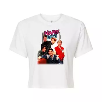 Укороченная футболка Happy Days для юниоров Licensed Character, белый