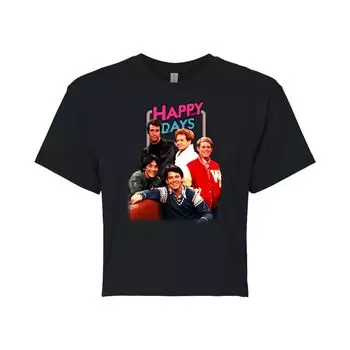 Укороченная футболка Happy Days для юниоров Licensed Character, черный